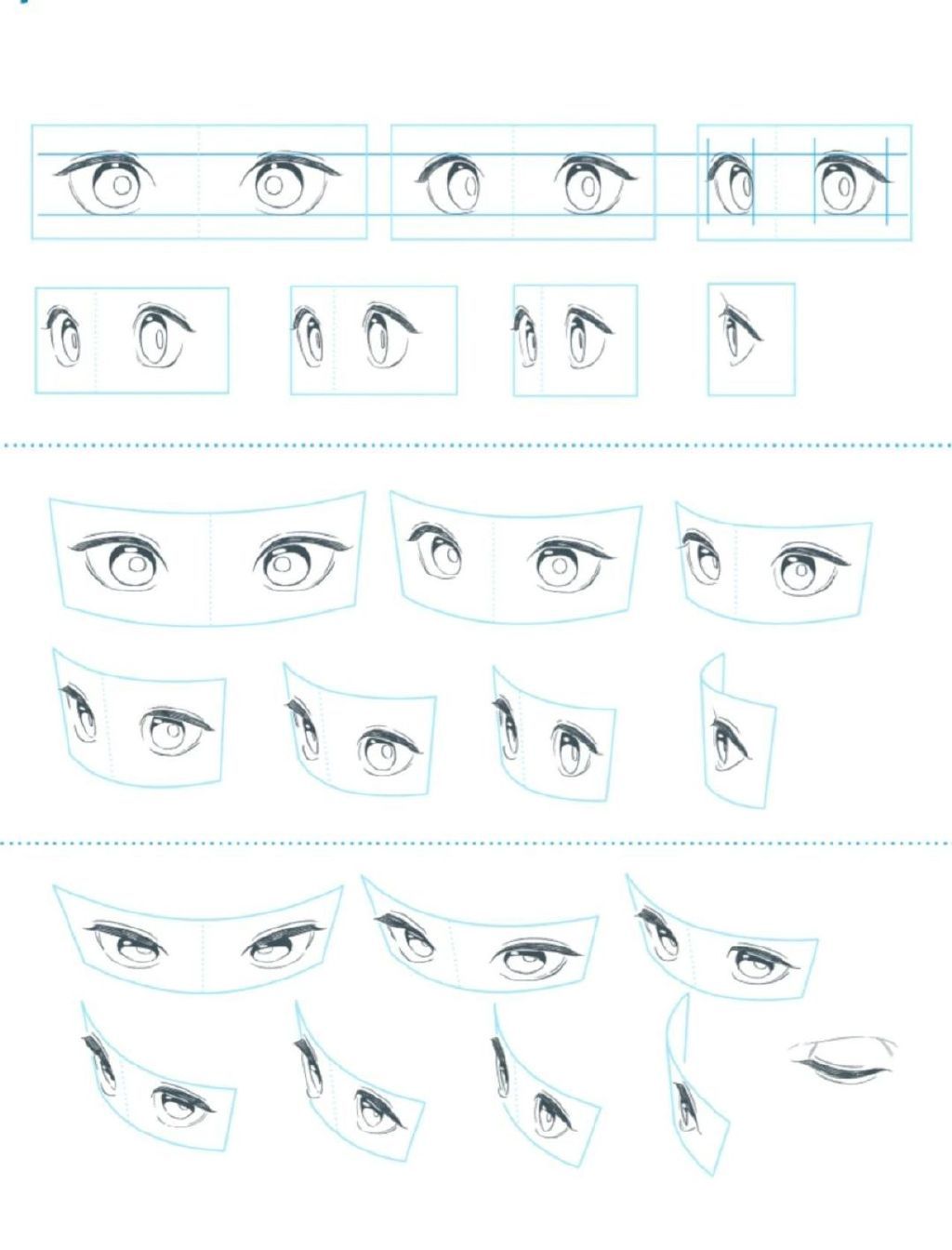 绘画素材|手绘眼睛各种练习素材参考​​​