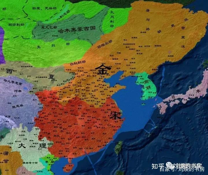 宋金辽三国鼎立,魏蜀吴三国并存了多少年