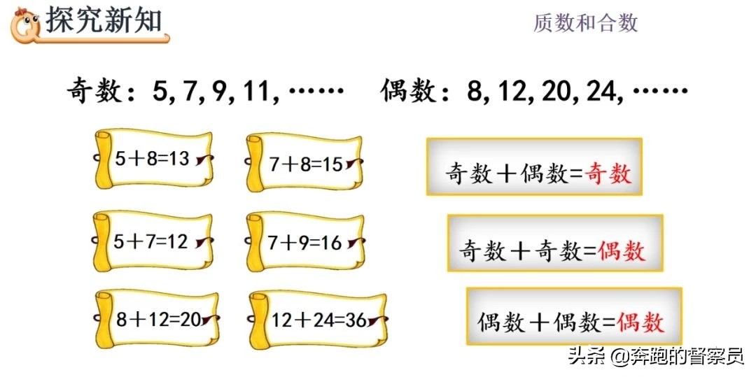 五年级下册数学奇数和偶数的讲解,五年级数学偶数与奇数规律知识点