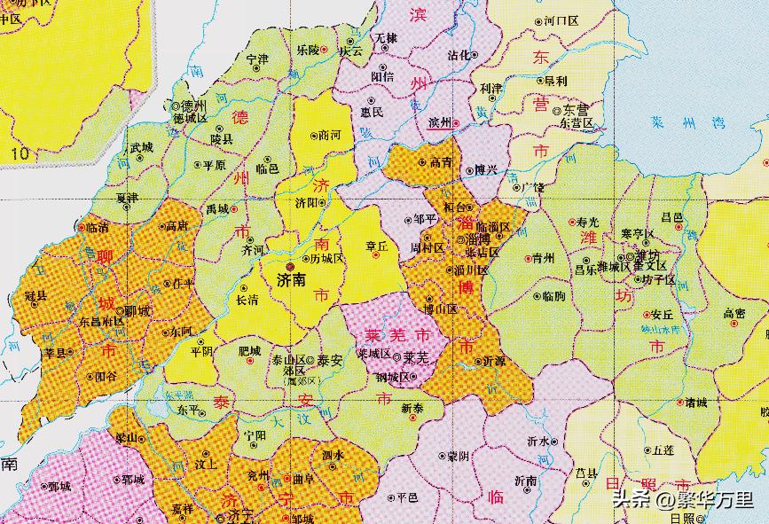 德州市区划分图,山东省德州市所有区县