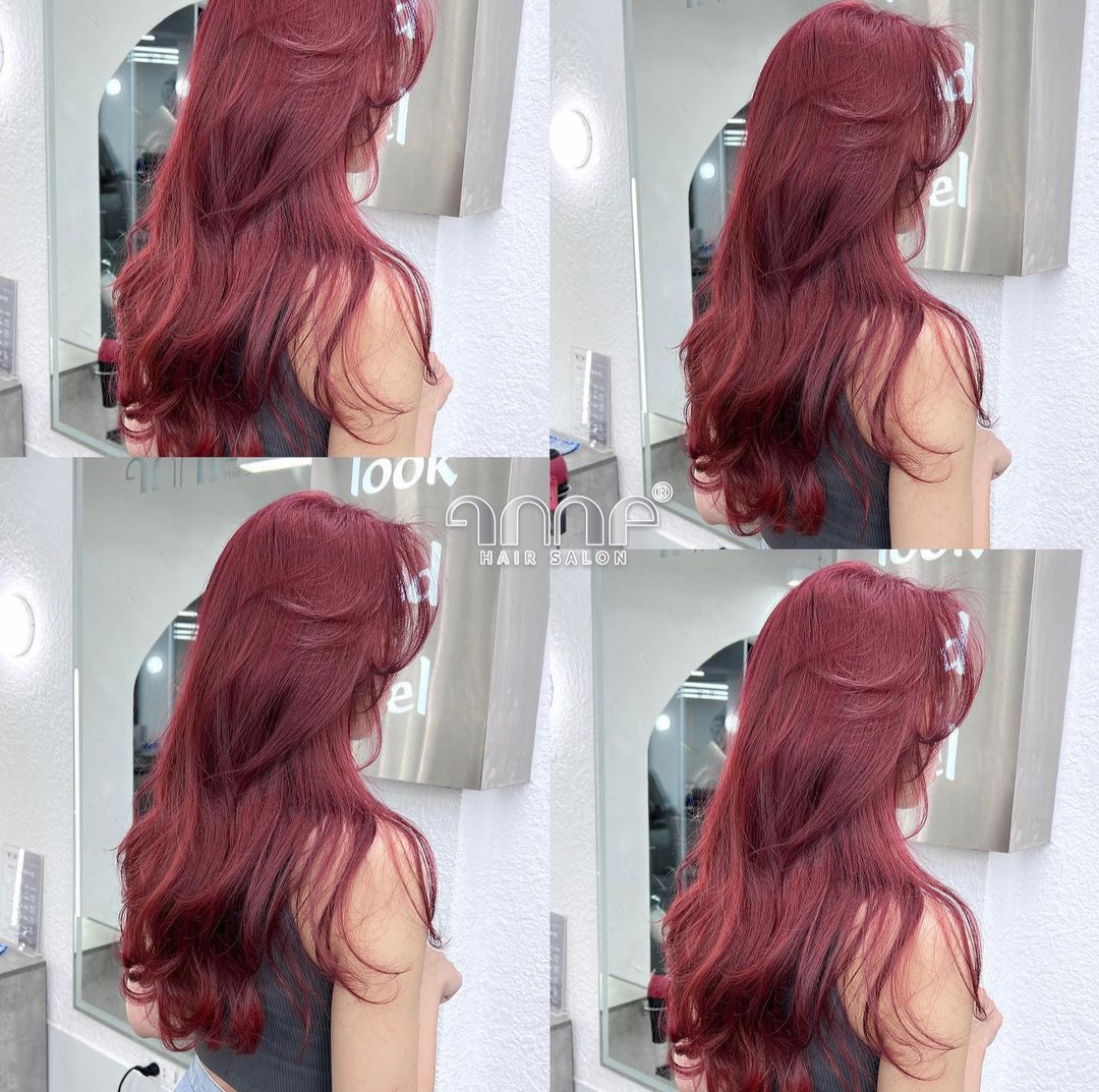 红色头发女生,红色头发动漫