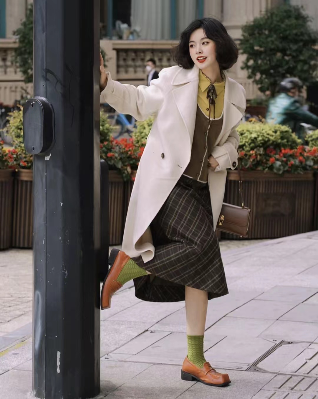 19套长款大衣内搭推荐,层次分明显高显瘦