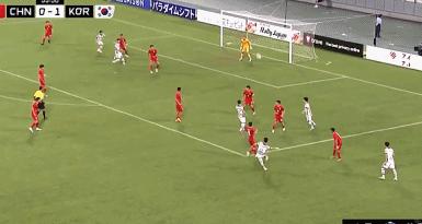 国足选拔队战平日本朱辰杰防守,开门黑足球王国