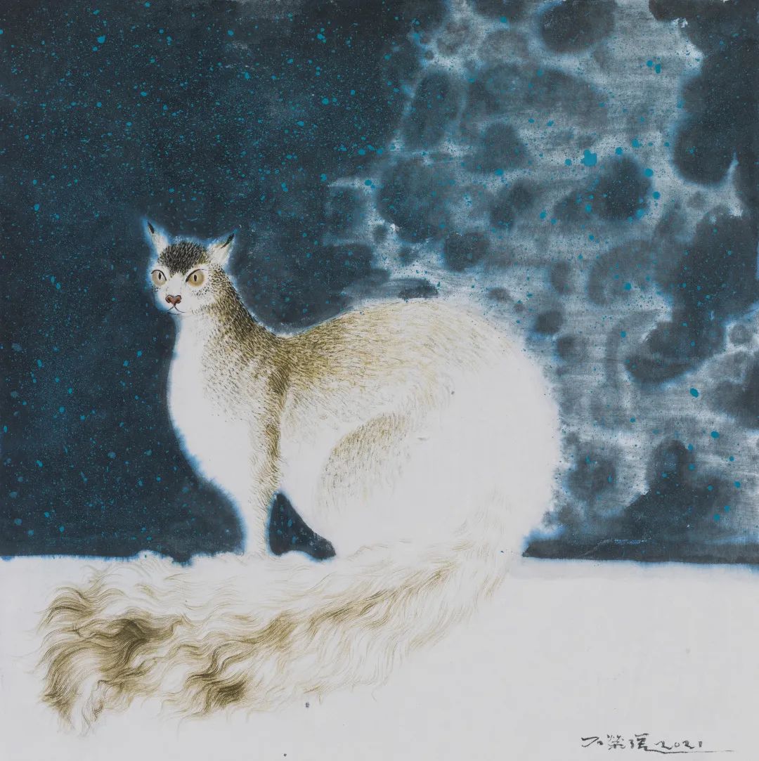 严谨细致的书法,水墨气韵生动的线描