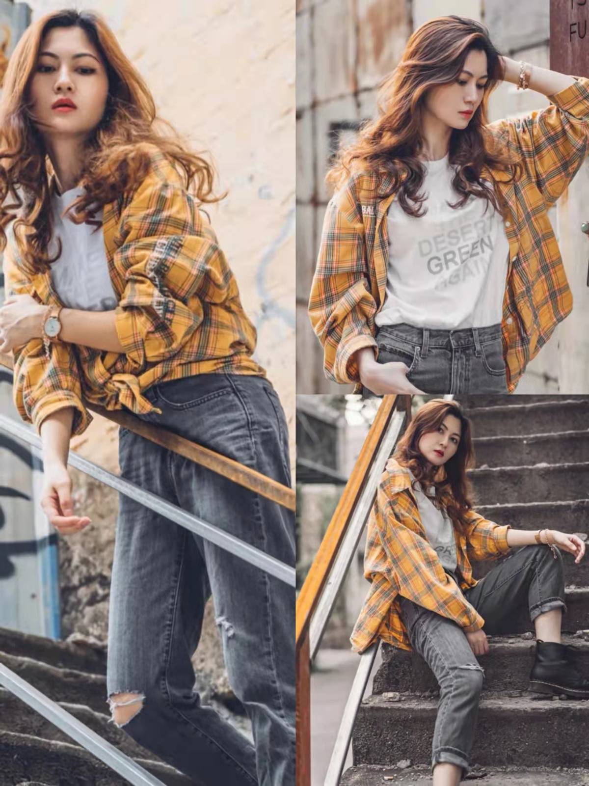 格子衬衫的穿法技巧秋冬,格子衬衫要怎么穿才好看