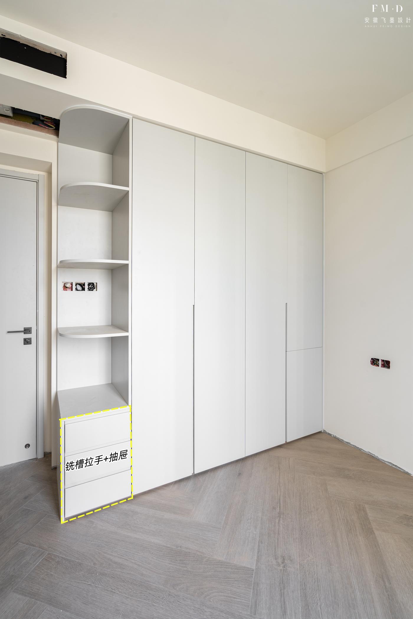 60公分深的柜子中间做开放格,柜子做开放格实用