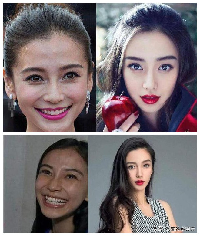 素颜大妈化妆后的样子,妆前女神化妆后大妈