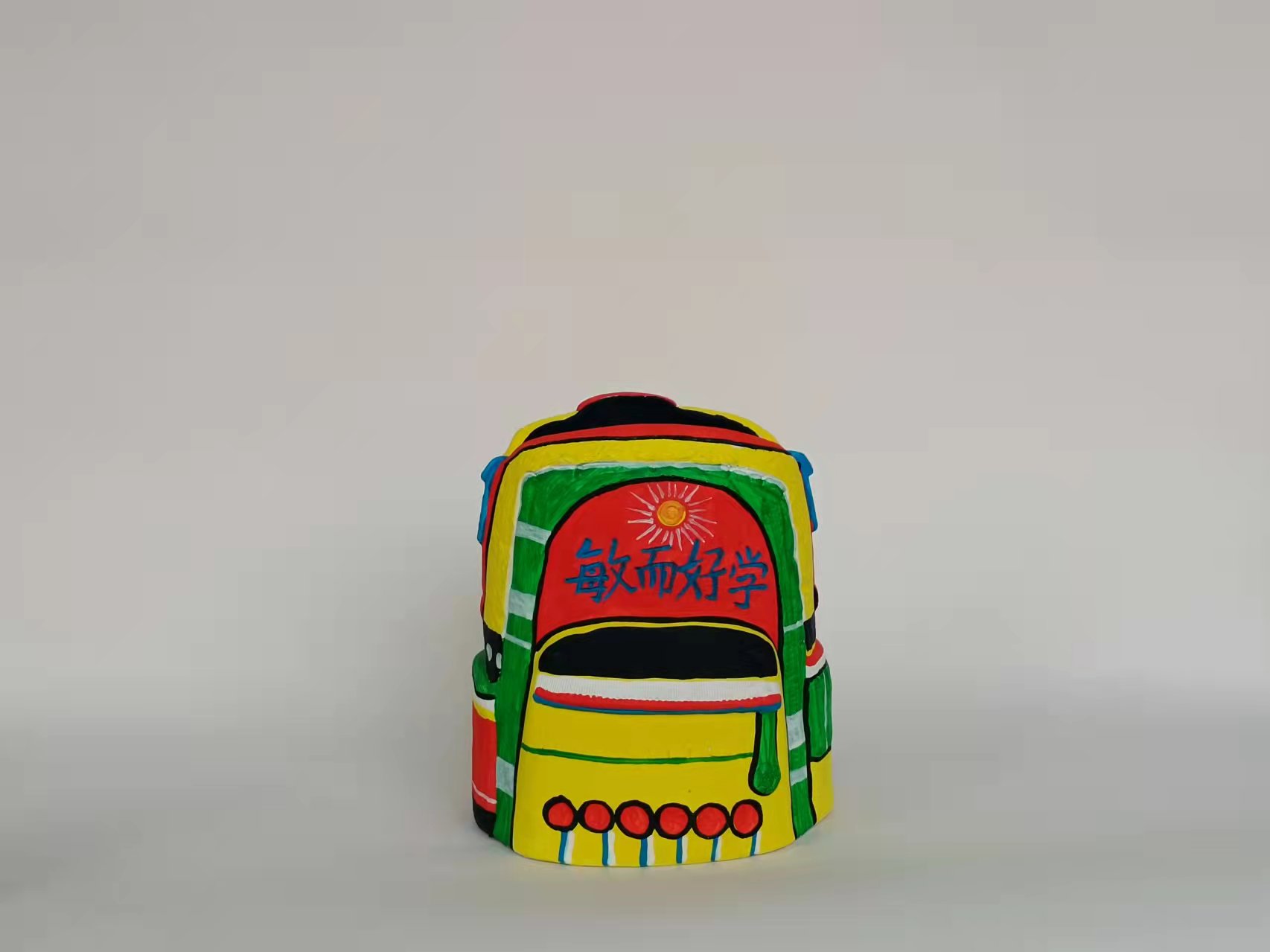 泥塑作品欣赏清代,手塑泥笔筒