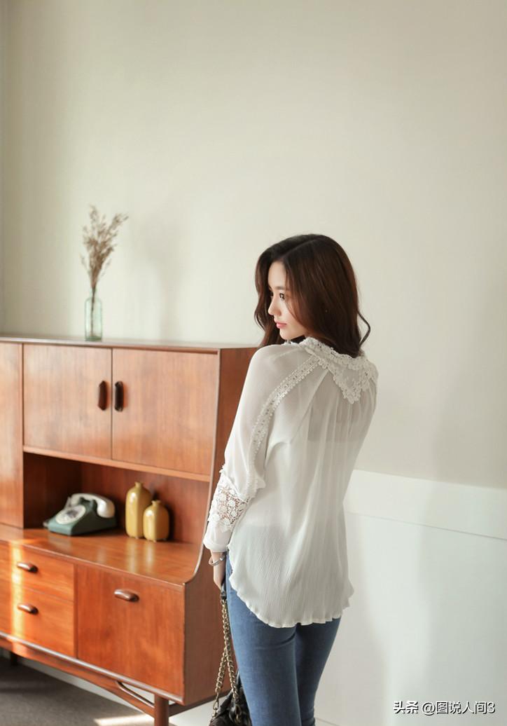 孙允珠轻奢露肩黄色雪纺衫,孙允珠初冬羊毛开衫配牛仔裤