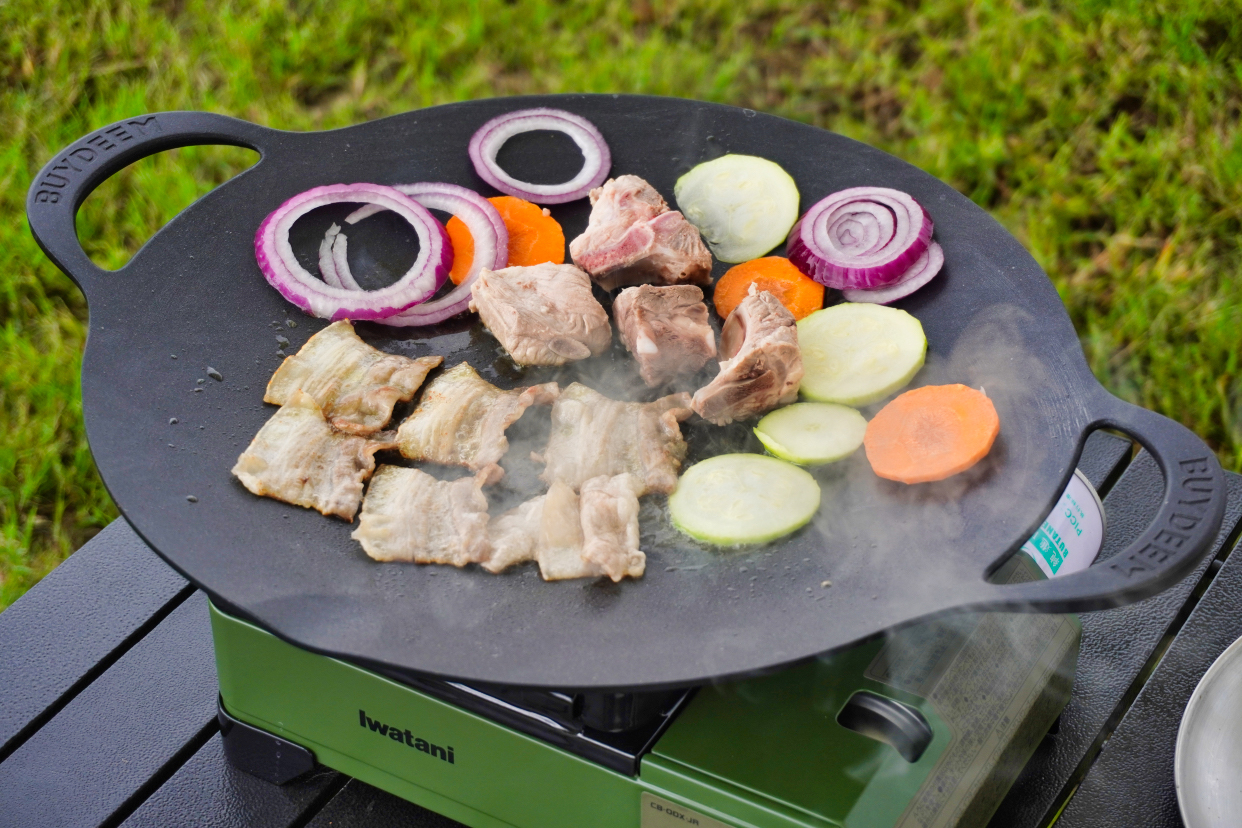 北鼎烤肉不粘锅36cm,北鼎烤肉锅户外露营