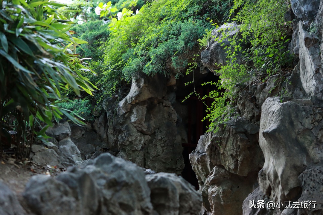 南京瞻园汉服摄影,南京瞻园园林山水布局