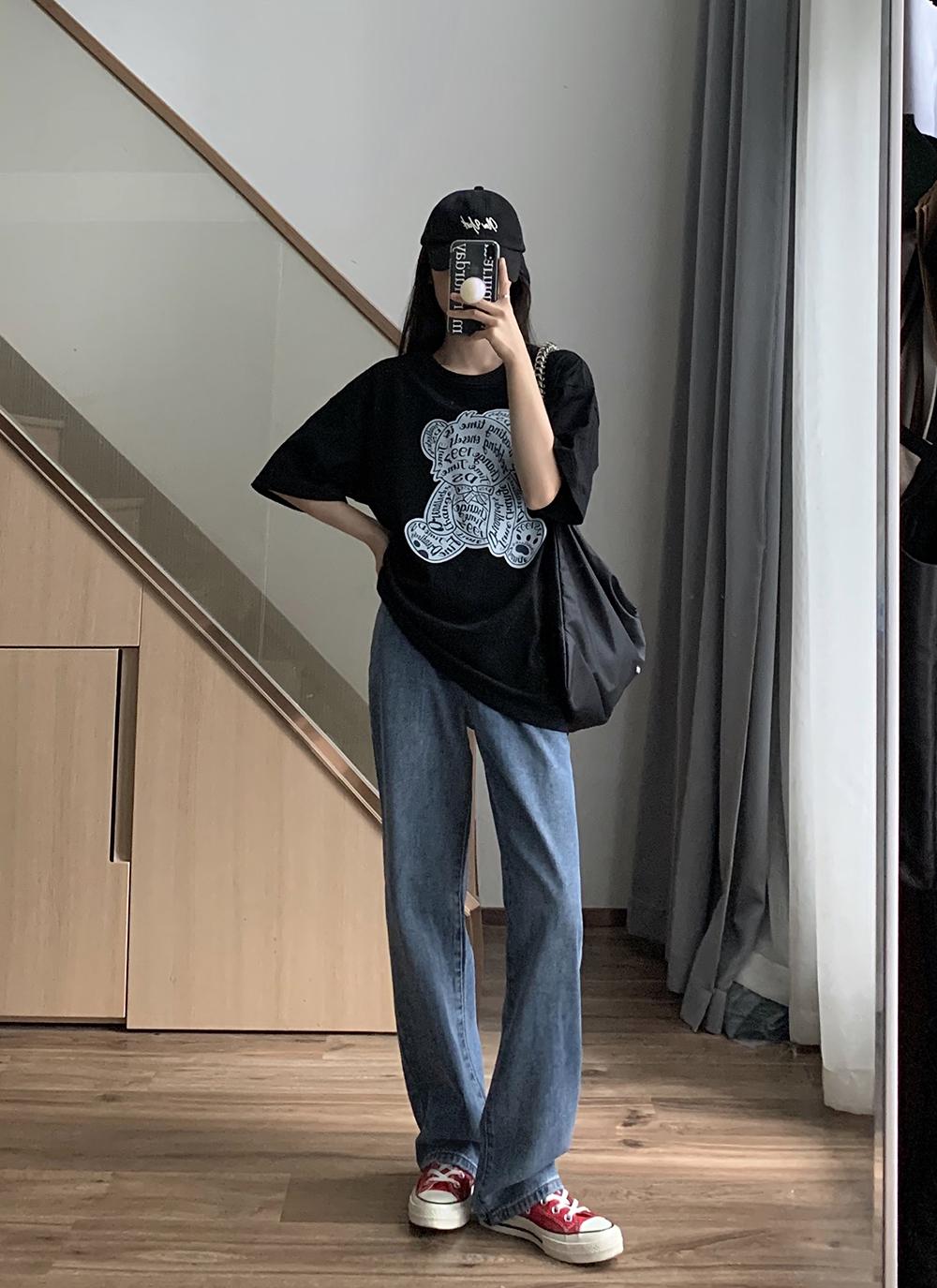 哪款阔腿牛仔裤显瘦又有质感,遮肉阔腿牛仔裤