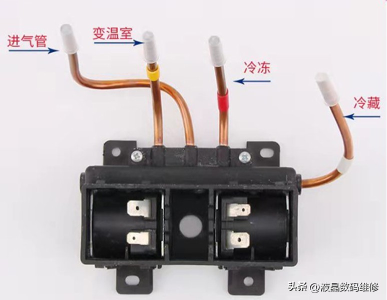 雅典娜冰箱电磁阀工作原理,一进三出冰箱电磁阀工作原理
