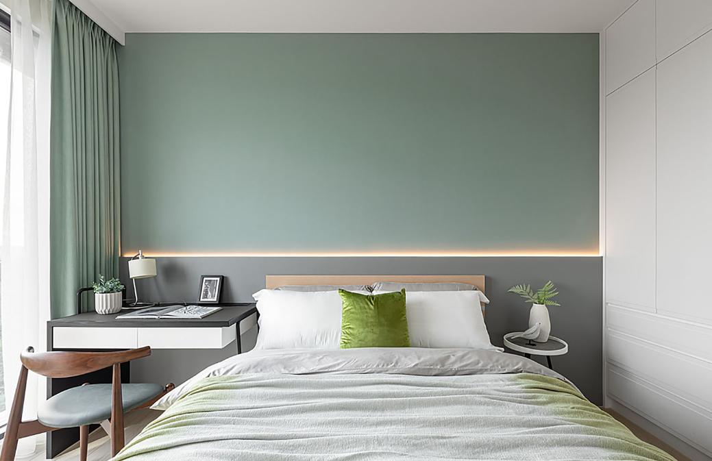 小户型客厅电视柜装修现代简约风,118户型适合满墙电视柜吗