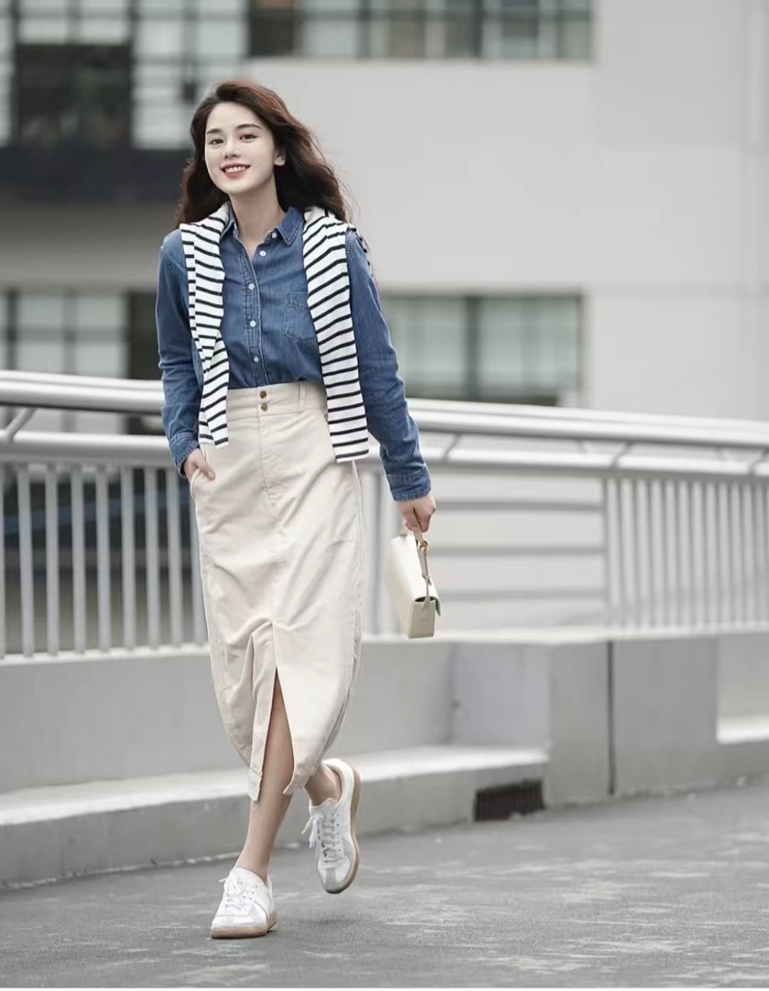 灯芯绒半身裙秋冬怎么搭配,灯芯绒碎花半身裙秋冬