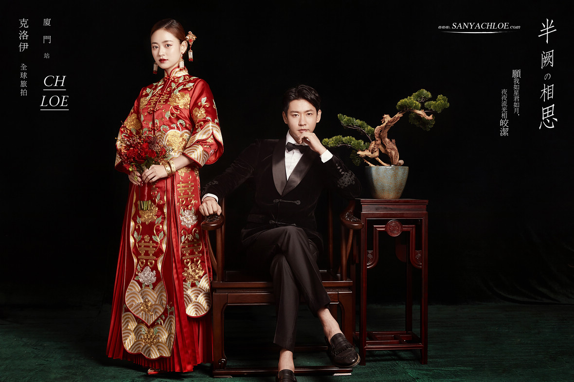 用中式风婚纱照与时间诉说浪漫,中式风婚纱照风格