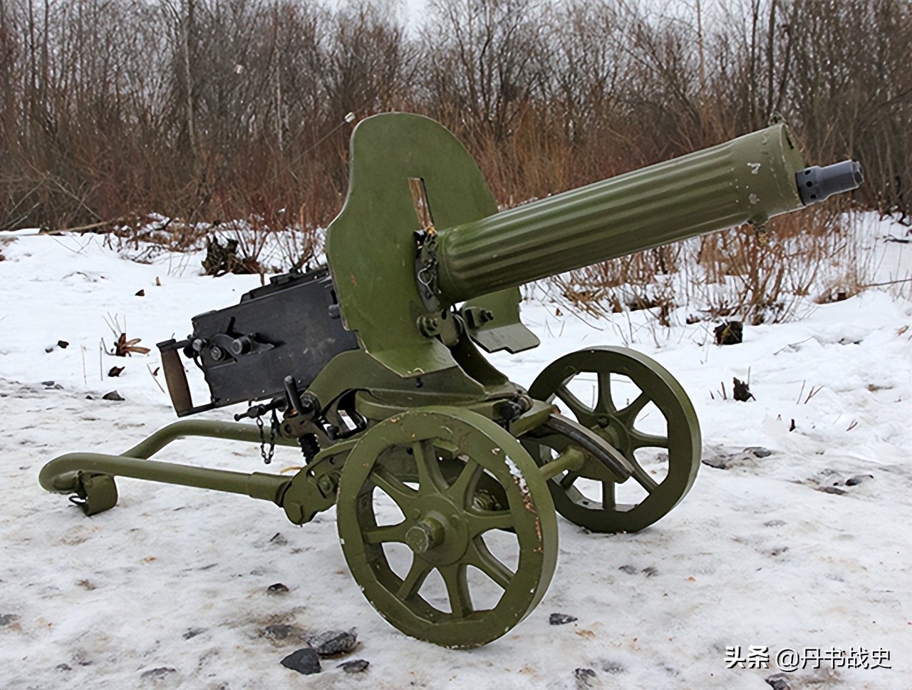 早期失败的机枪战术探索，俄国M1905型牵引式堡垒机枪