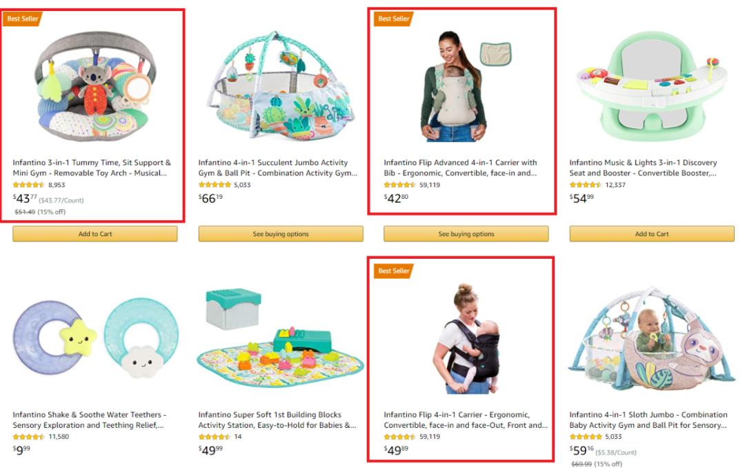 当前热销婴幼儿用品,婴儿用品亚马逊爆款
