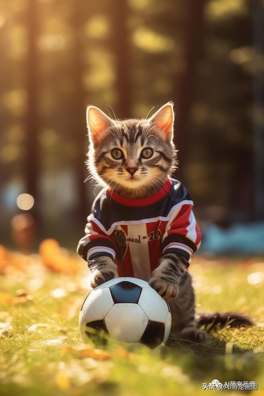足球比赛闯进来一只猫,足球比赛出现了一只小猫