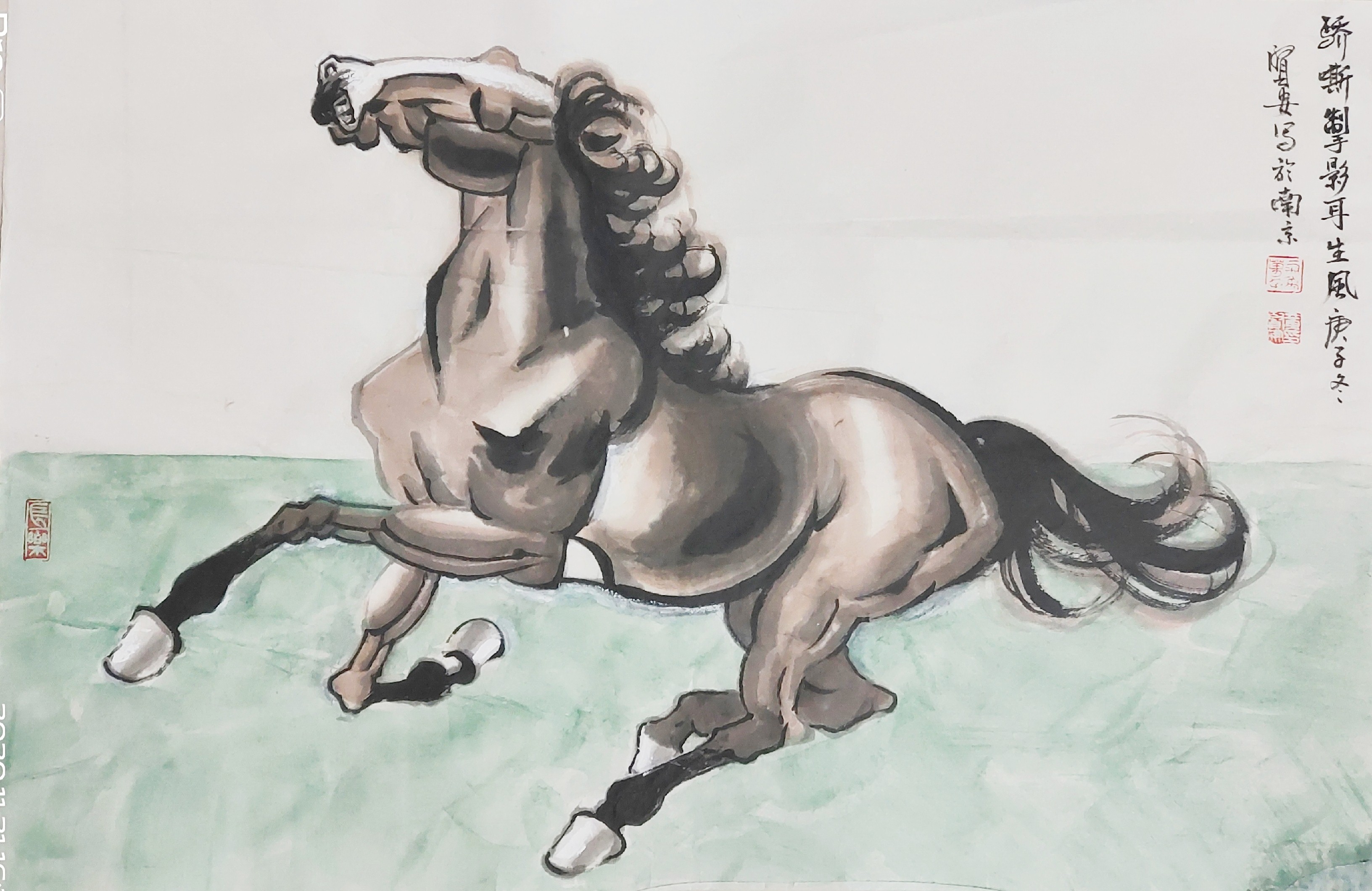 迎冬奥庆新春书画,迎元宵庆冬奥绘画一等奖