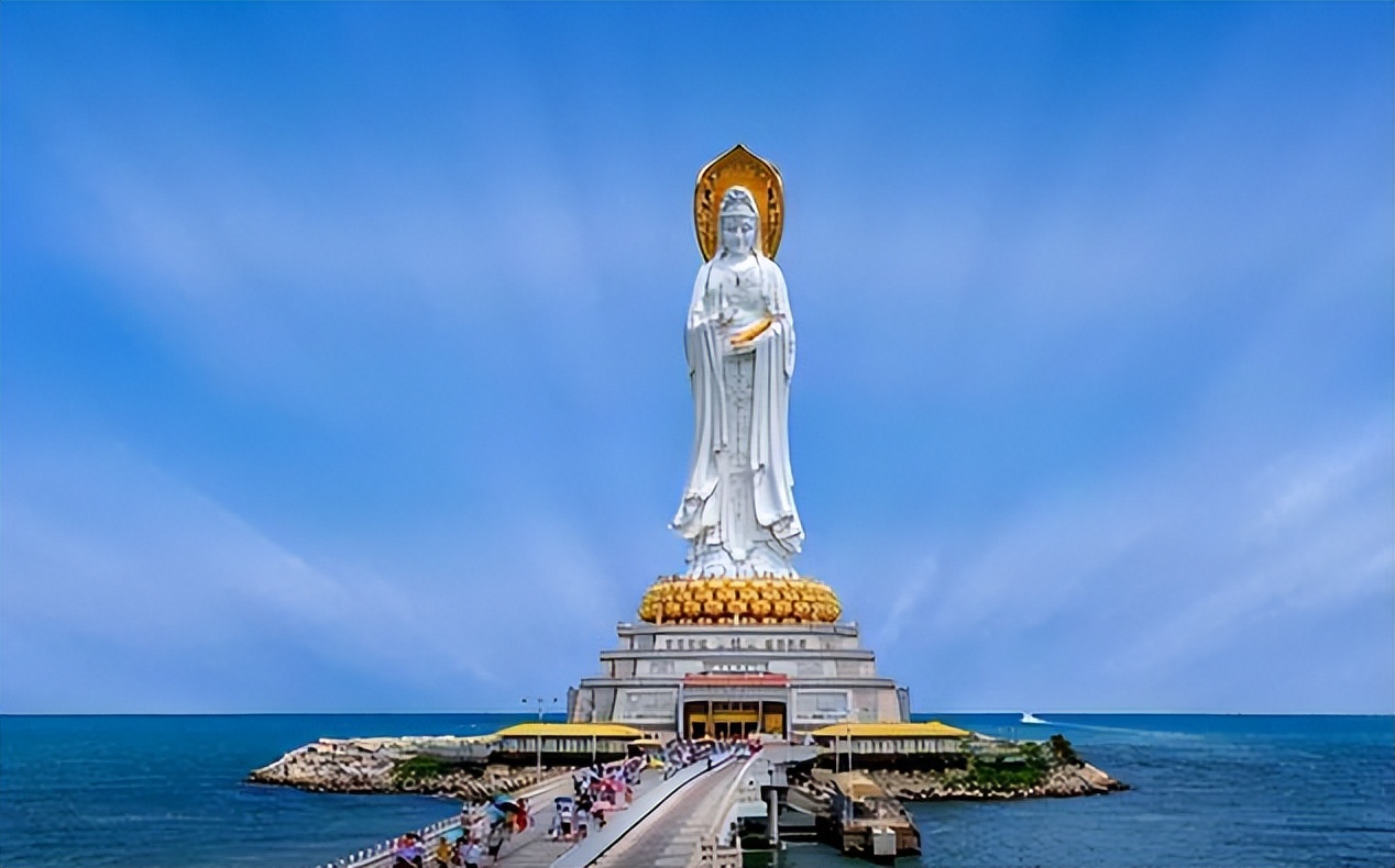 海南耗资8亿建观音像,海南南海观音像高多少米