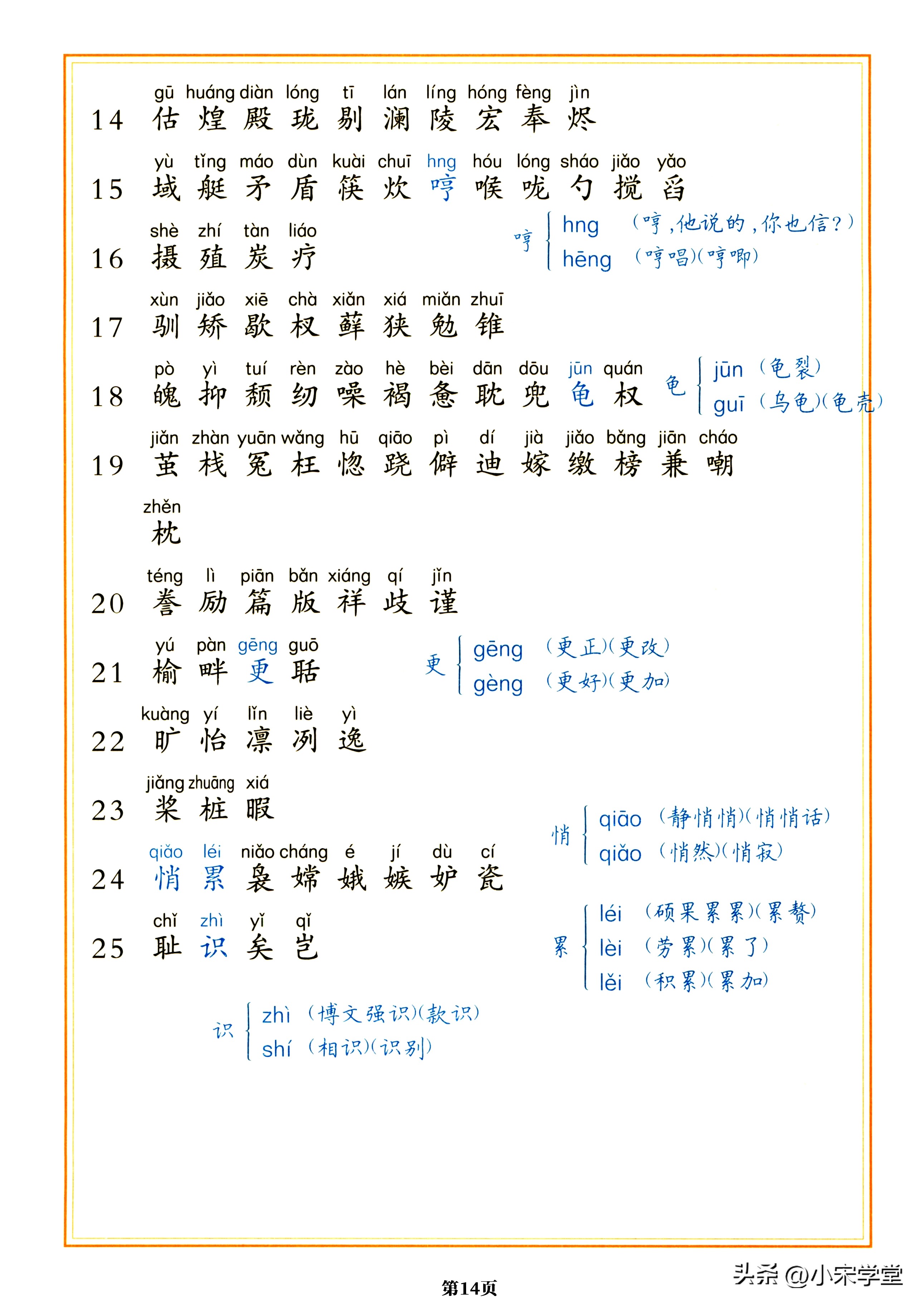 五年级上册语文人教版知识梳理图,五年级上册语文课文重点归纳练习