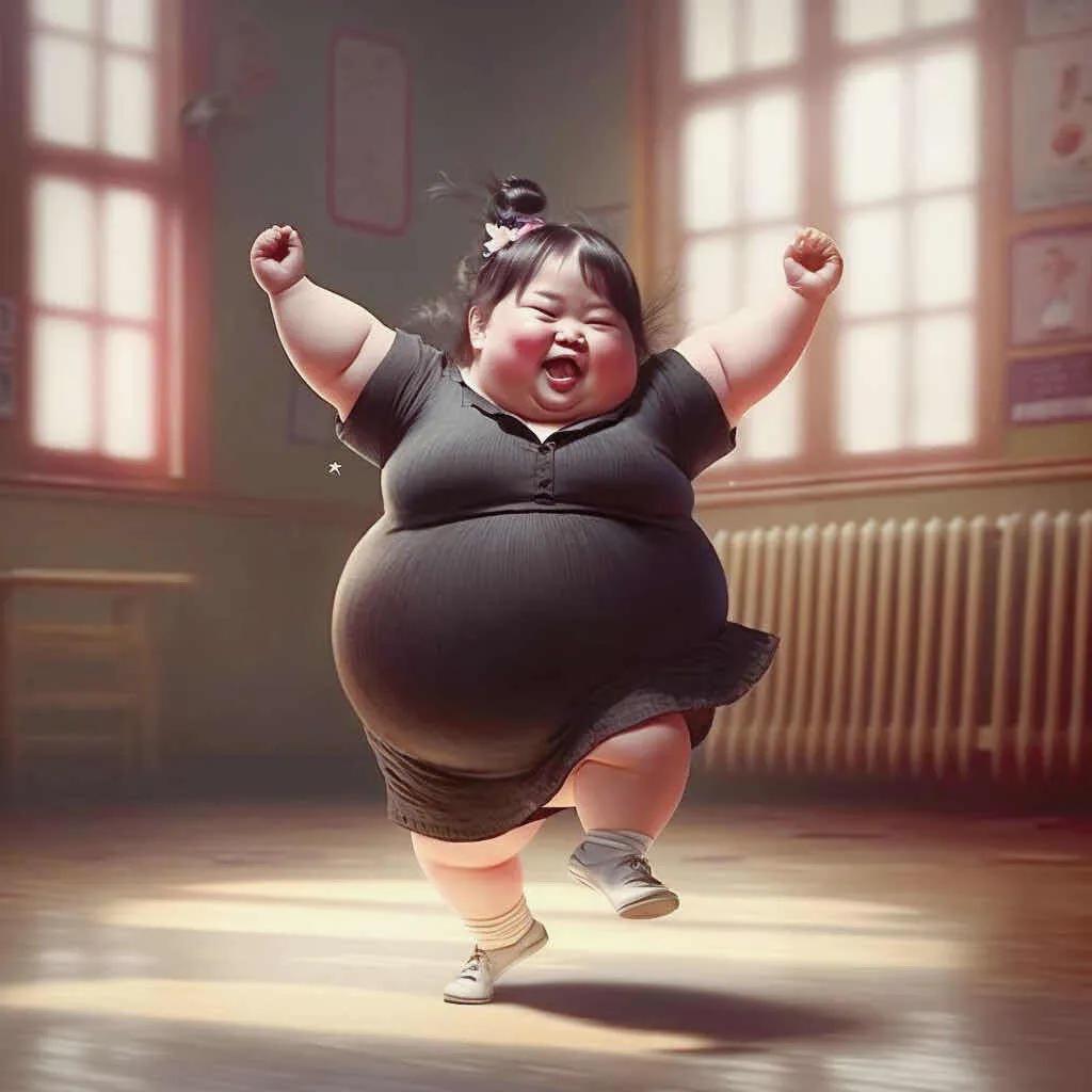 生气又可爱的小胖妞头像真人,小胖妞微信头像卡通