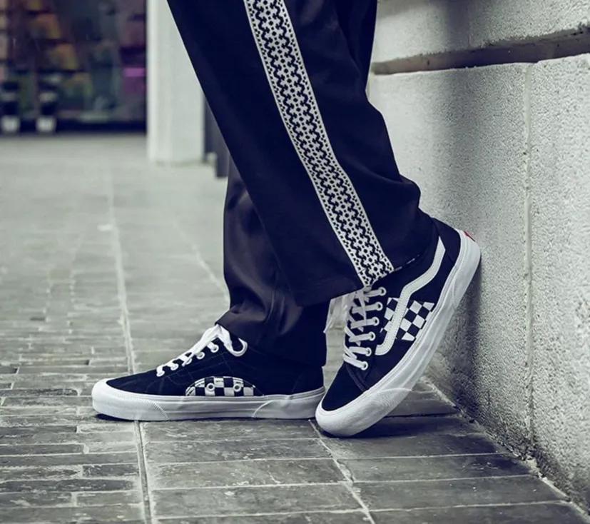 vans范斯情侣款拼色鞋,vans板鞋三只羊