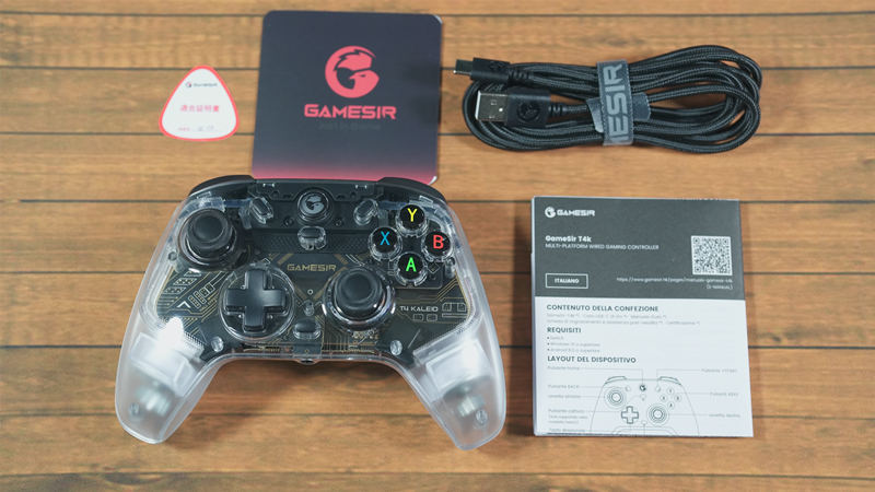 小鸡t4k手柄测评,带rgb的游戏手柄