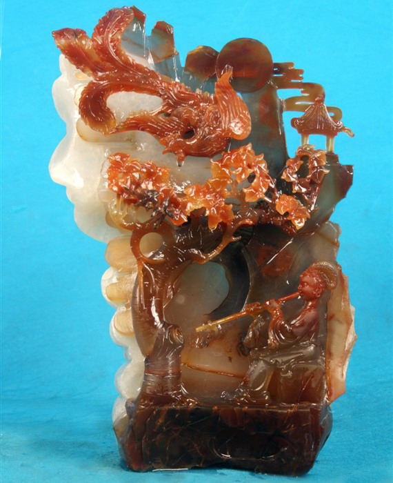 玛瑙人物雕件摆件,各种玛瑙精品作品欣赏