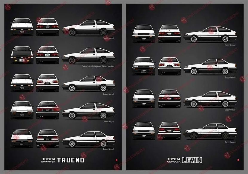 头文字d原车重现这才是真正的ae86,ae86头文字d同款内饰