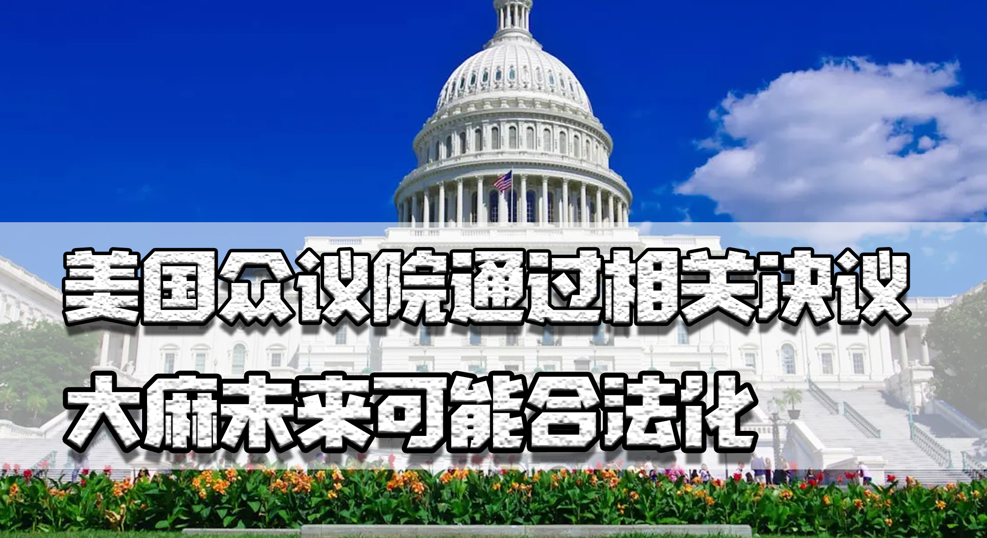 美众议院通过相关决议，*麻大**或将合法，为何在*品毒**问题上也要躺平