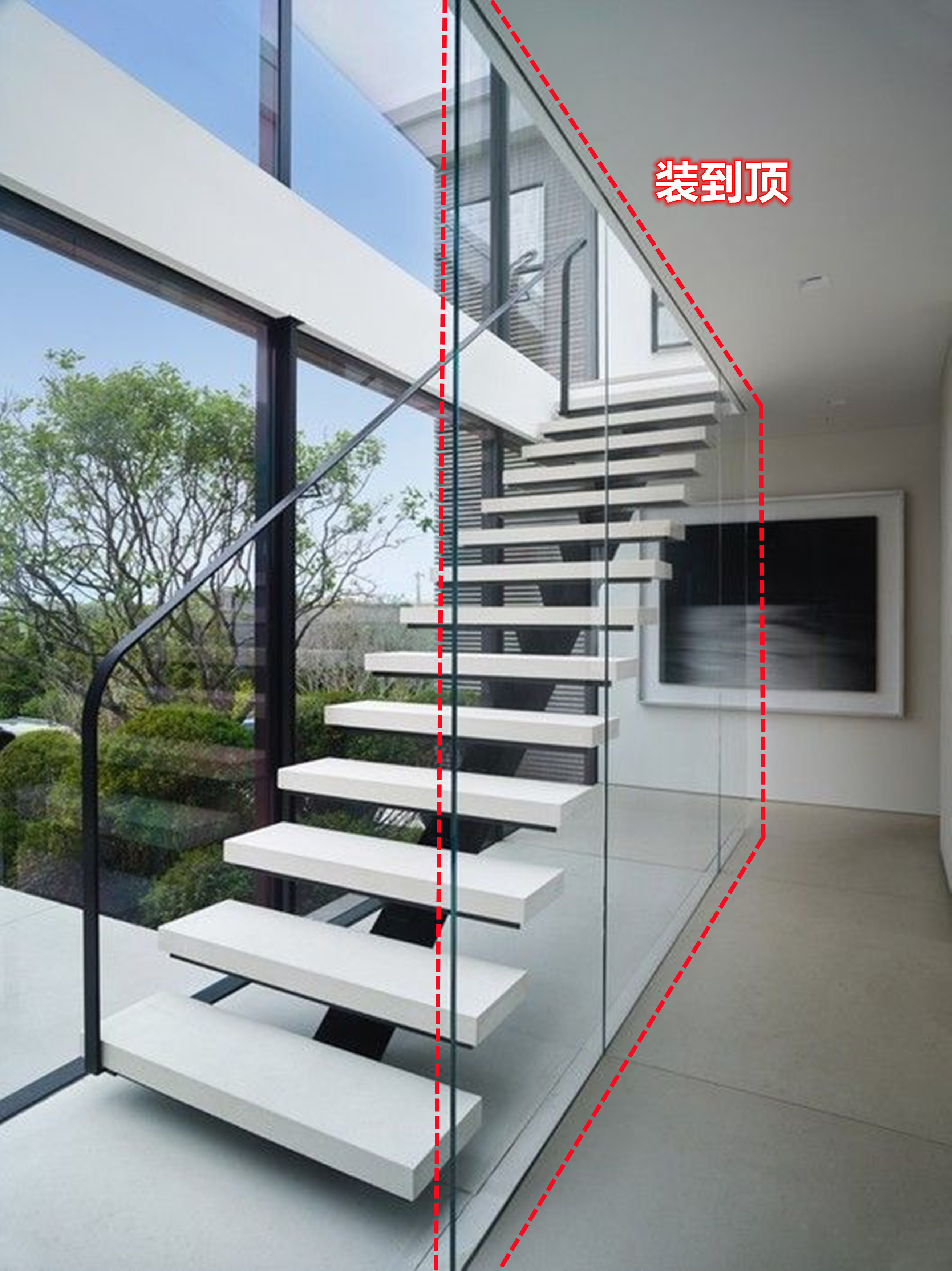 悬空楼梯用什么材质最省钱,超长楼梯做哪种扶手