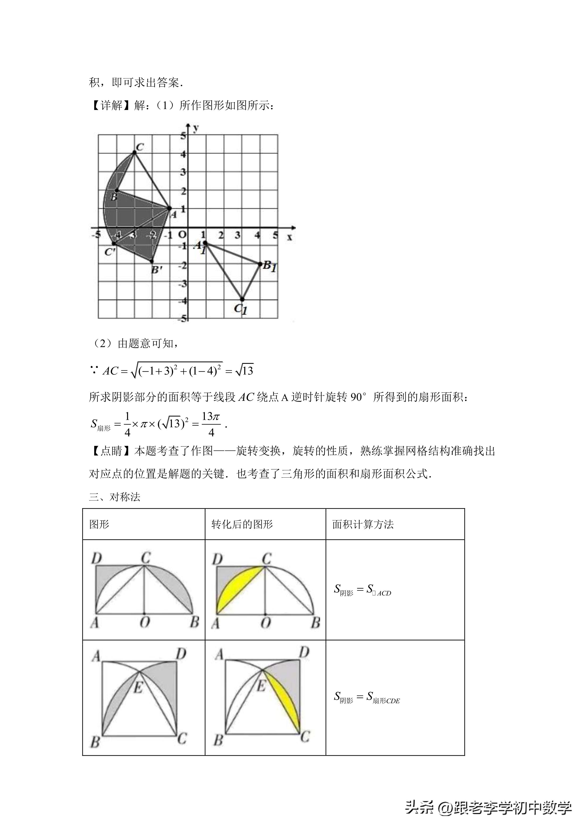 不规则图形面积经典题型,圆图形阴影面积练习题