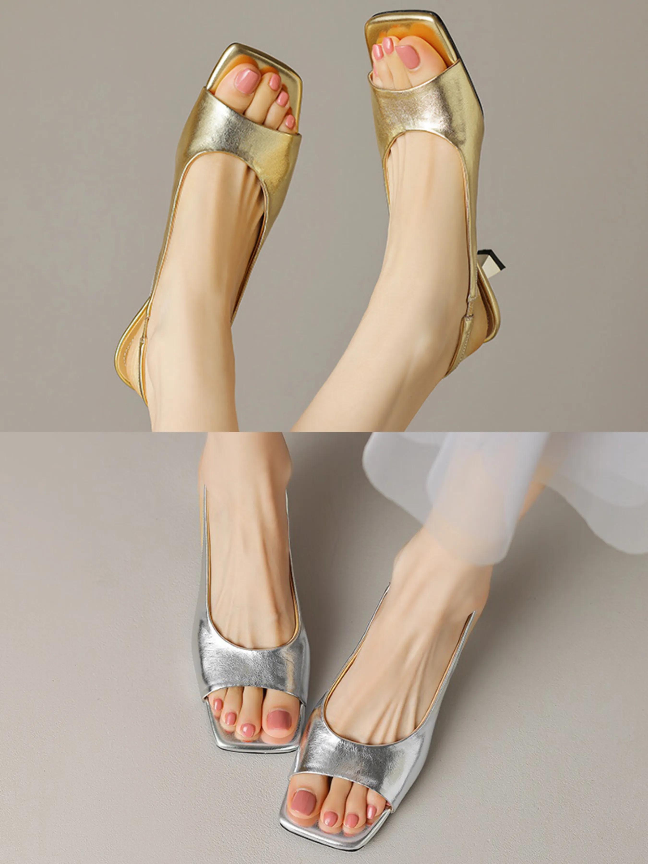 金色银色闪光的鞋子,金色鞋子和银色哪个好看