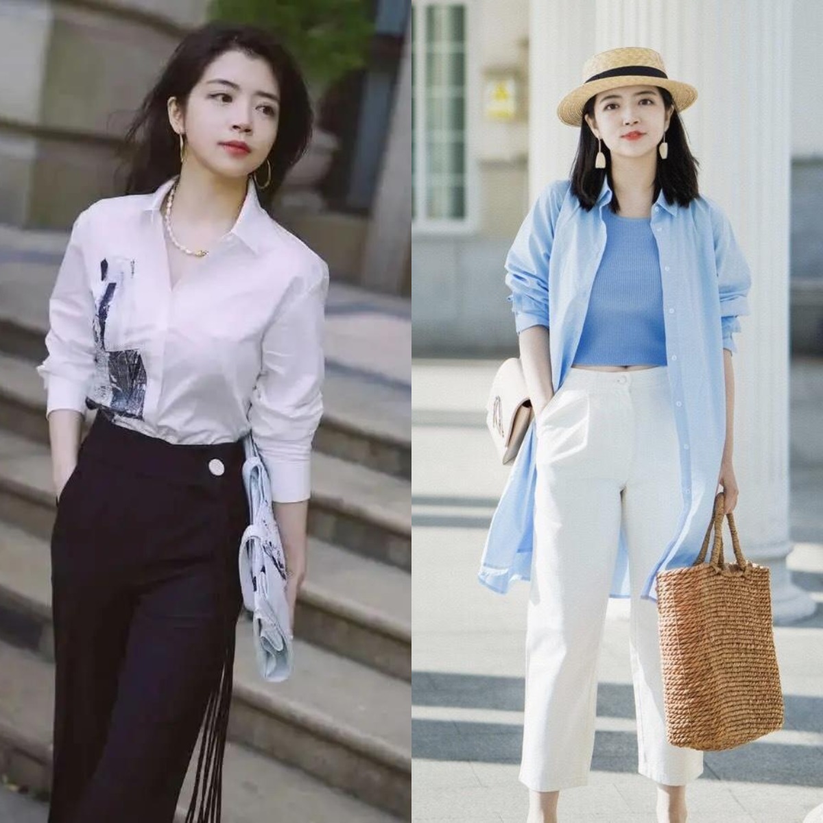 上衣百搭下衣随便穿,上衣纯色显瘦百搭宽松