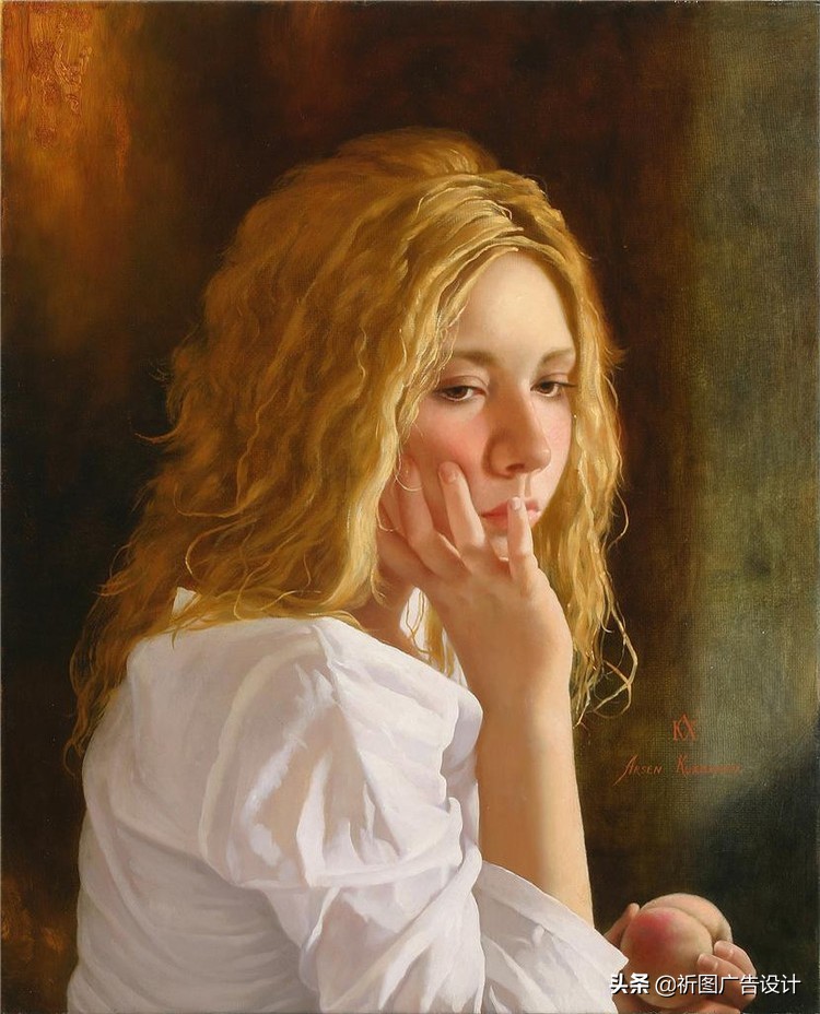 俄罗斯画家笔下的少女,俄罗斯油画人物写真
