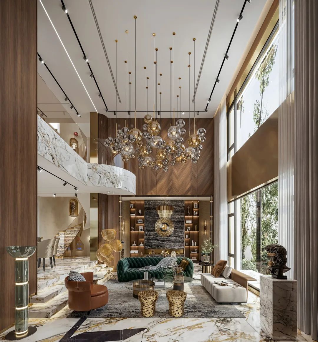 大理石打造的极致轻奢尽显高级 (顶级奢华欧式石材风格)