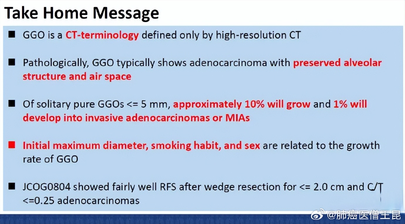肺磨玻璃结节(GGO)最佳处理策略——东西方观点