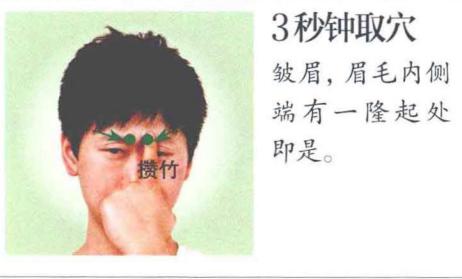 按压攒竹穴缓解疲劳,缓解眼疲劳的穴位有哪几个