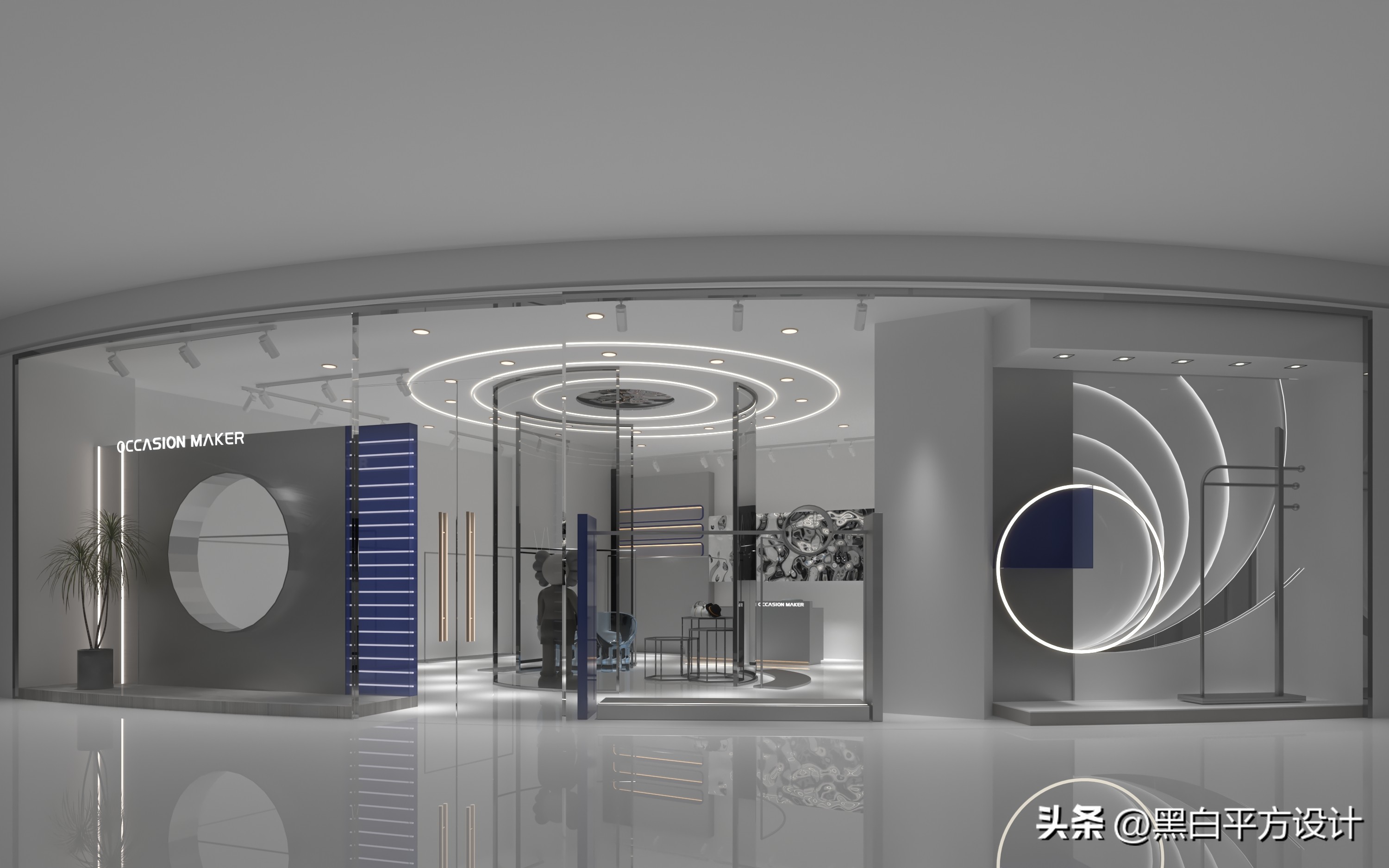 现代轻奢潮牌男装店设计