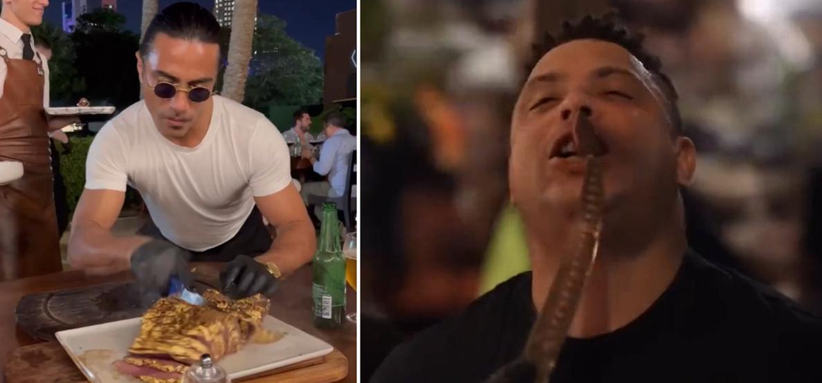 巴西吃金箔牛排被骂,巴西球员吃金箔牛排