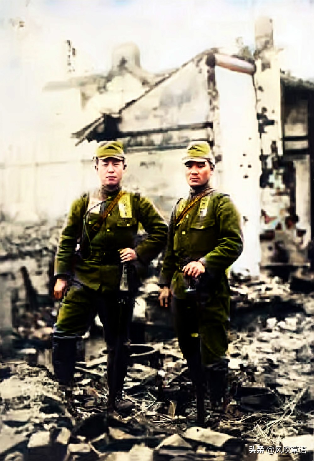 80多年前的山西临汾，小汉奸面目可憎，帝尧庙古色古香