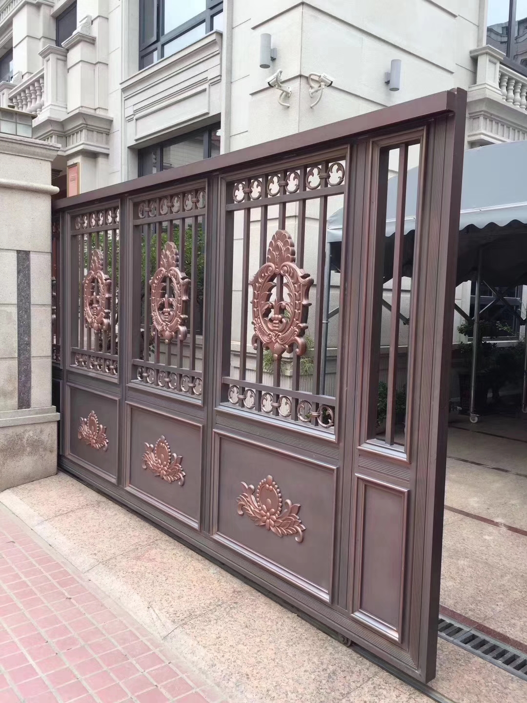 武汉入户大门定制,武汉庭院镂空门定制