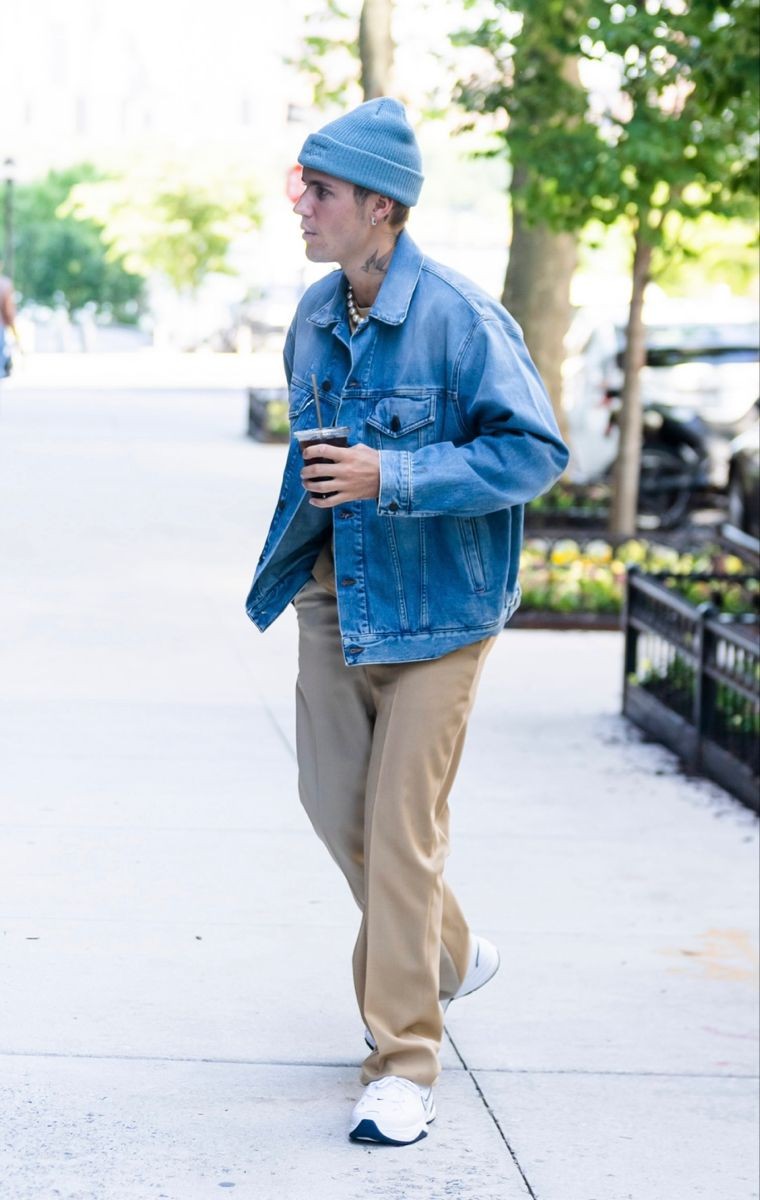 贾斯汀比伯黑色牛仔夹克,贾斯汀比伯fearofgod牛仔外套