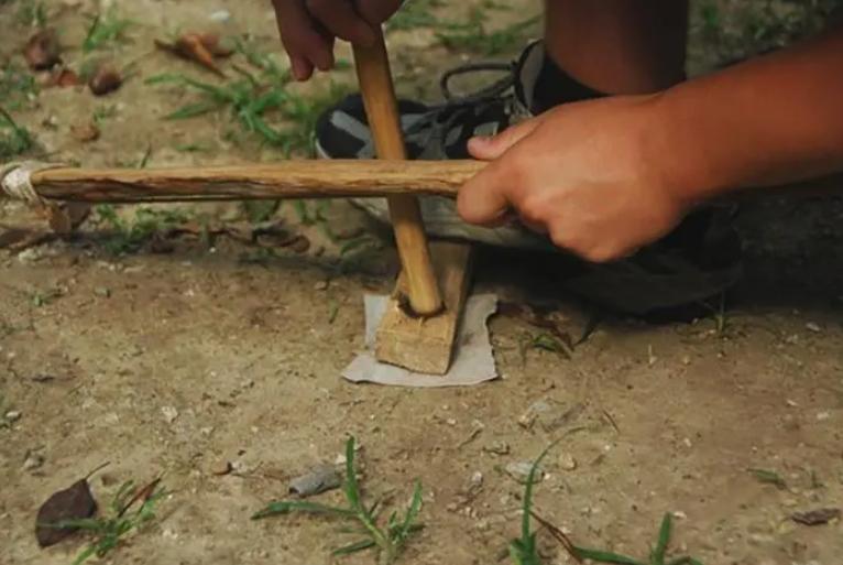 锯竹取火钻木取火擦木取火,石器时代取物