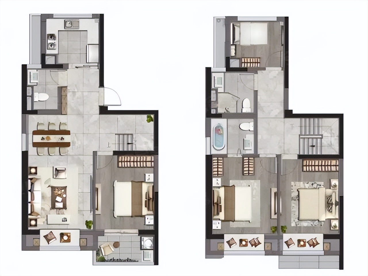 经典复式户型,灵活多变户型啥样