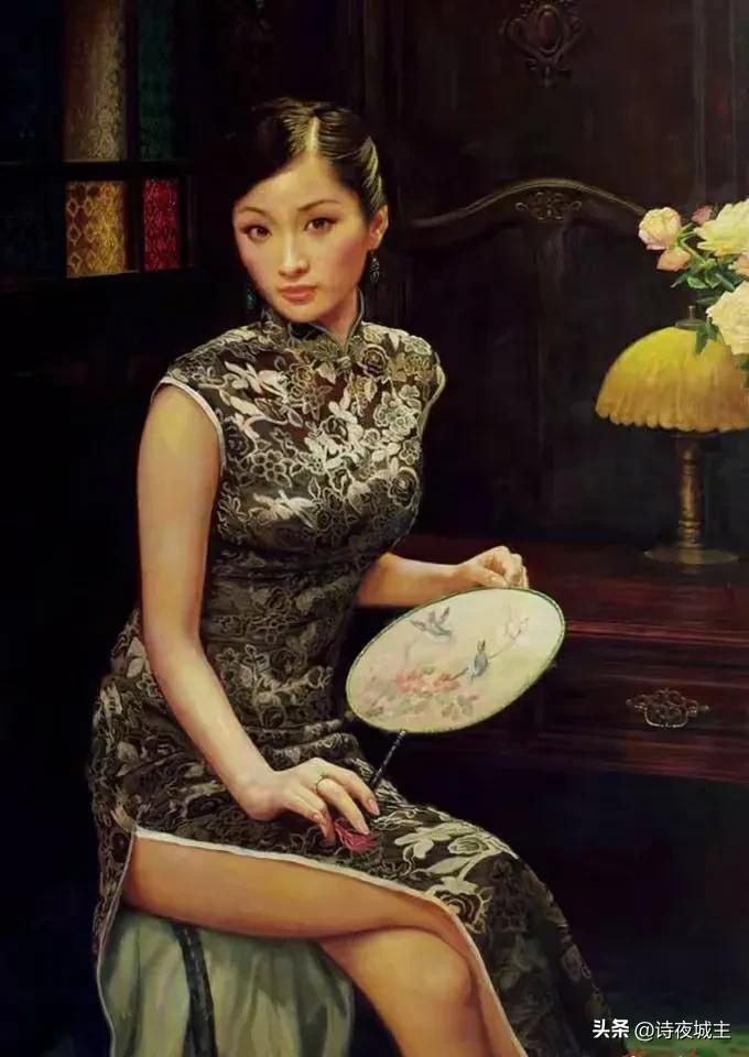 陈逸鸣油画简介,陈逸鸣仕女画欣赏