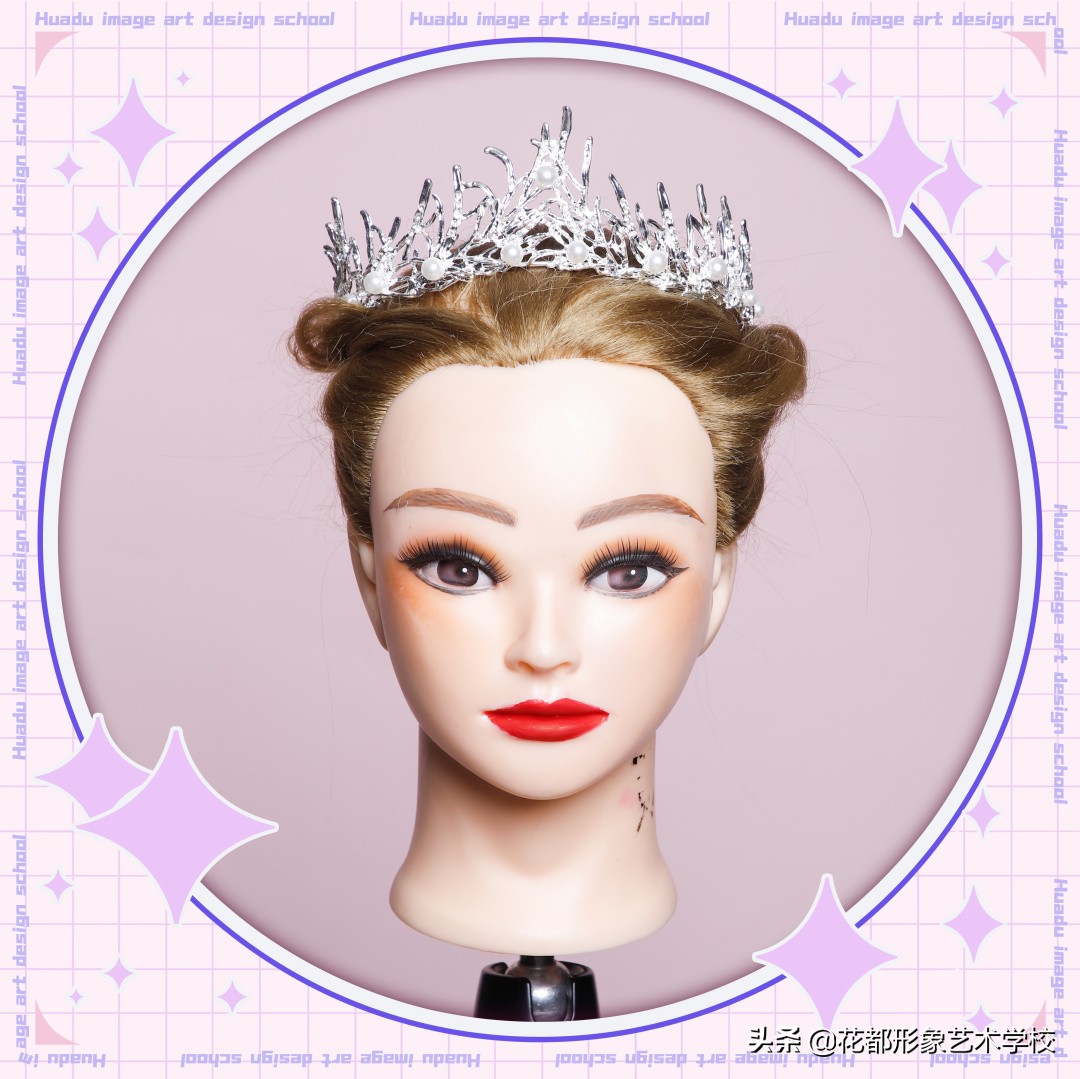 唯美学生编发教程,学化妆学美甲来花都