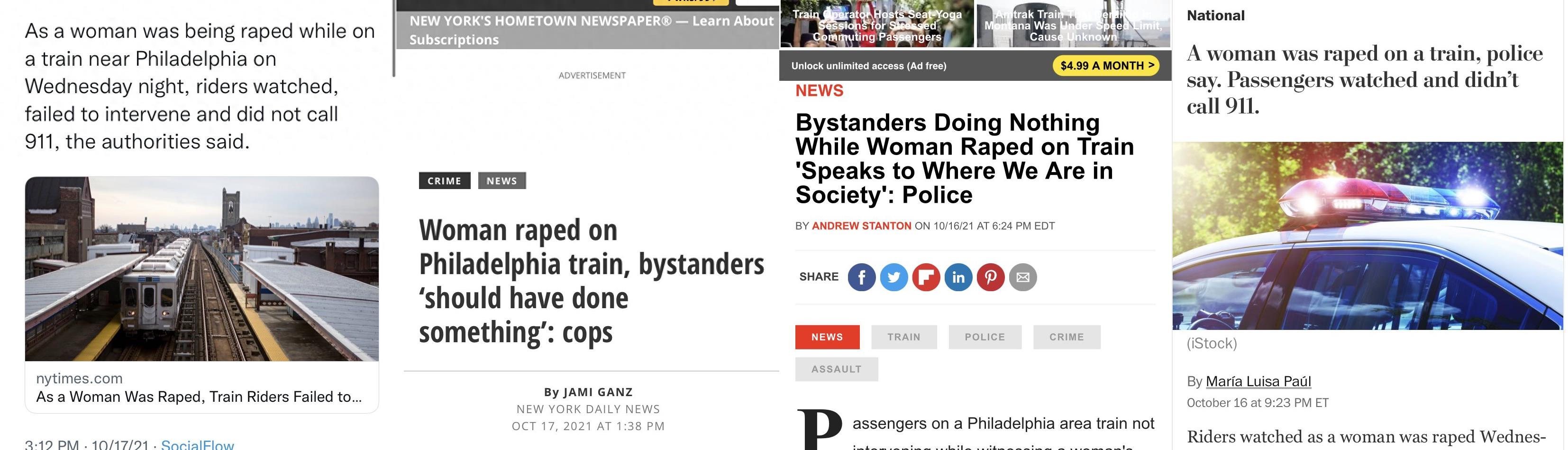 回顾害怕！女生在美国地铁被性侵，周围乘客无奈将视频发布到网上